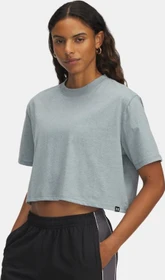 Under Armour Rival T-Shirt kurzarm jasper blue light heather/black/white (Damen)