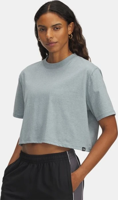 Under Armour Rival T-Shirt kurzarm jasper blue light heather/black/white (Damen)