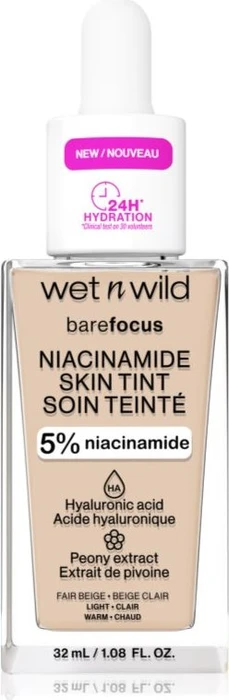 wet n wild BareFocus Niacinamide Skin Tint fair beige, 32ml
