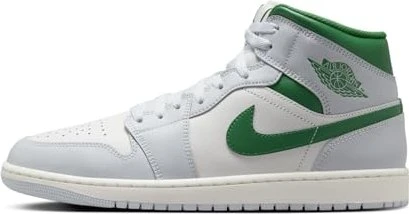 Nike Air Jordan 1 Mid summit white/pure platinum/sail/pine green (Herren)