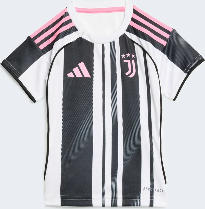 adidas Juventus Turin 2025/2026 Heimausrüstung schwarz/weiß (Junior)
