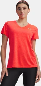 Under Armour Tech V Twist Funktionsshirt kurzarm venom red/white (Damen)