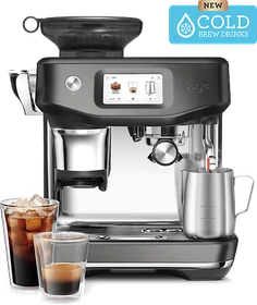 Sage SES882BSS The Barista Touch Impress mit Kaltextraktion schwarzer edelstahl