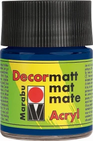 Marabu Decormatt Acryl Acrylfarbe, dunkelblau, 50ml