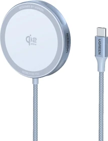 Ugreen MagFlow Magnetic Wireless Charging Pad 25W (MagSafe compatible) blau/silber