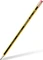 Staedtler Noris 122 Bleistift HB graphit, schwarz/gelb, Radierer, 10er-Pack Vorschaubild