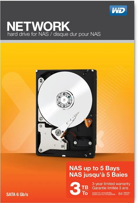 Western Digital WD Red NAS 3TB, 24/7, 512e / 3.5" / SATA 6Gb/s, retail