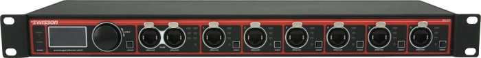 Swisson XES-2T6 Premanaged Rackmount Gigabit Managed Switch, 8x RJ-45 Neutrik etherCON