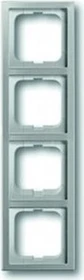 Busch-Jaeger Pur Edelstahl Abdeckrahmen 4-fach Rahmen, edelstahl