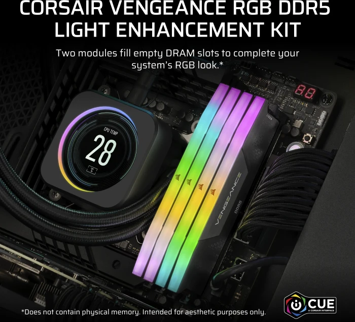 Corsair Vengeance RGB DDR5 Light Enhancement Kit, schwarz