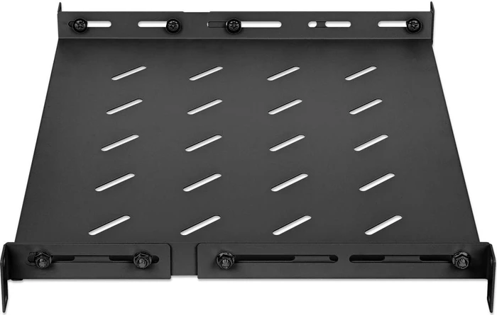 Intellinet 19" Fachboden zur Festmontage, schwarz, 350mm Einbautiefe, 1HE