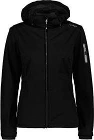 CMP Zip Hood Softshell Funktionsjacke schwarz (Damen)