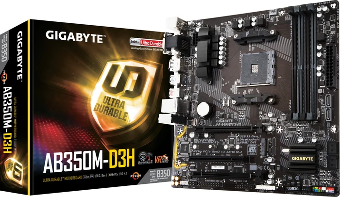 GIGABYTE GA-AB350M-D3H (AMD AM4)