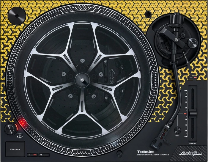 Technics SL-1200M7B Special Edition Lamborghini gelb