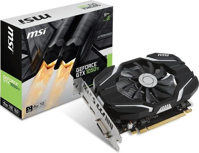 MSI GeForce GTX 1050 Ti 4G, 4GB GDDR5, DVI, HDMI, DP