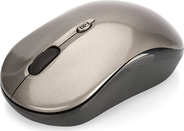 Ednet Kabellose Notebook Maus, schwarz/anthrazit, USB