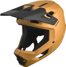 Alpina Pikes MIPS Fullface-Helm burro brown matt