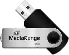 MediaRange USB Flexi-Drive 32GB schwarz/silber, USB-A, USB 2.0
