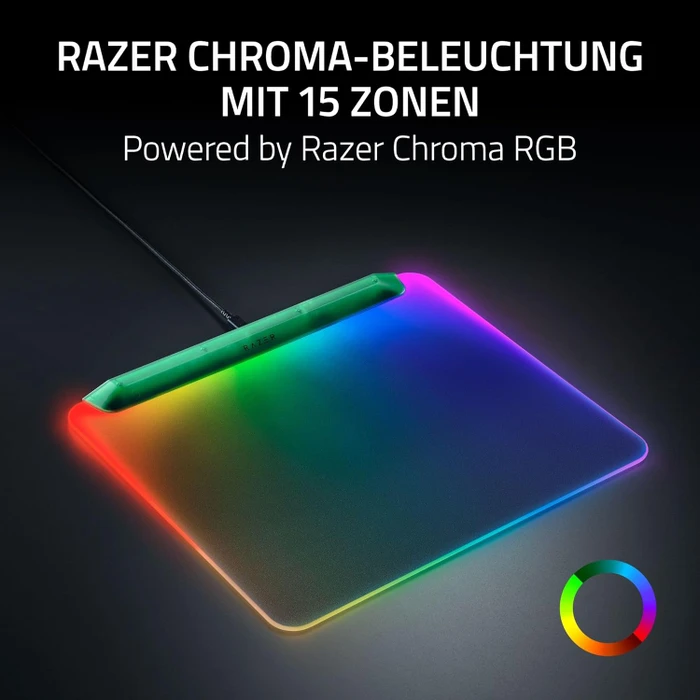 Razer Firefly V2 Pro - Fully Illuminated RGB Gaming Mouse Mat, Phantom Green Edition