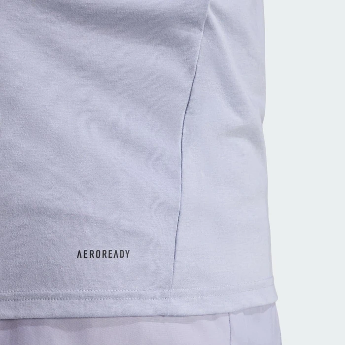 adidas Train Essentials Feelready Laufshirt kurzarm silver violet/black (Herren)