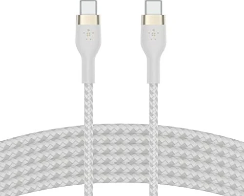 Belkin BoostCharge Pro Flex USB-C/USB-C Kabel 3.0m weiß