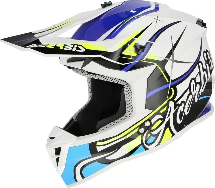 Acerbis Linear weiß/schwarz/blau