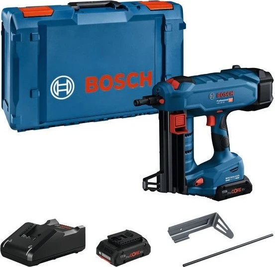 Bosch Professional GNB 18V-38 BITURBO Akku-Nagler inkl. L-Boxx + 2 Akkus 4.0Ah