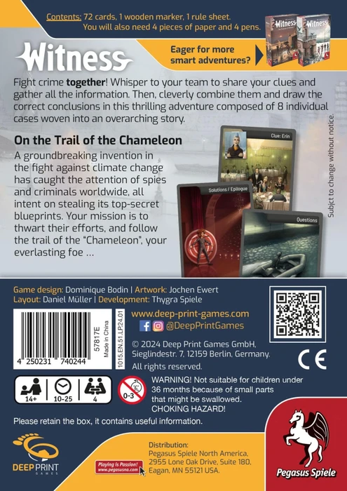 Witness - On the Trail of the Chameleon (EN)