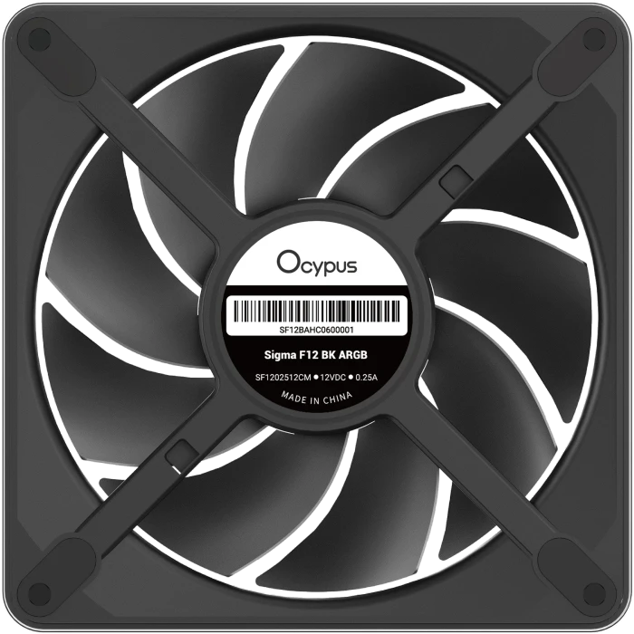 Ocypus Sigma F12 BK ARGB, schwarz, 120mm