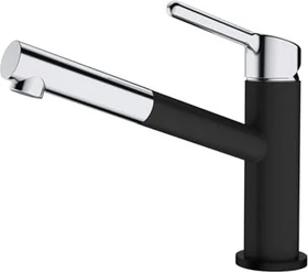 Franke Orbit Zugauslauf black matt/chrom