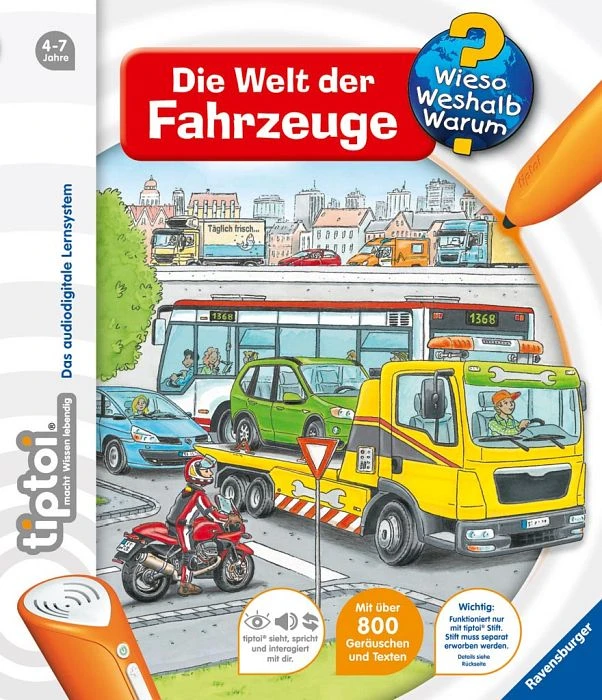 Ravensburger tiptoi Buch: Wieso? Weshalb? Warum? 12: Die Welt der Fahrzeuge
