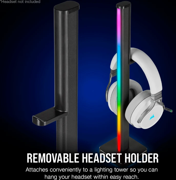 Corsair iCUE LT100 Smart Lighting Towers Starter Kit, RGB-Beleuchtungsset, 2er-Pack, schwarz