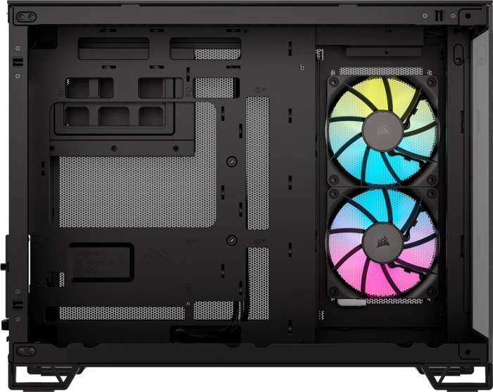Corsair 2500X RGB, schwarz, Glasfenster