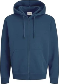 Jack & Jones Einfarbig Zip Hoodie insignia blue (Herren)