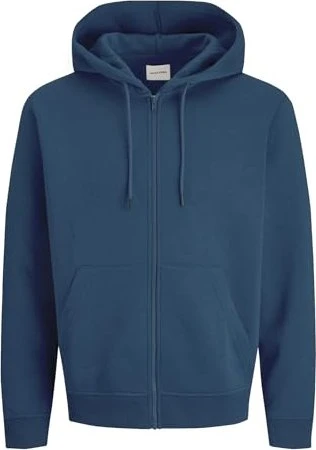 Jack & Jones Einfarbig Zip Hoodie insignia blue (Herren)