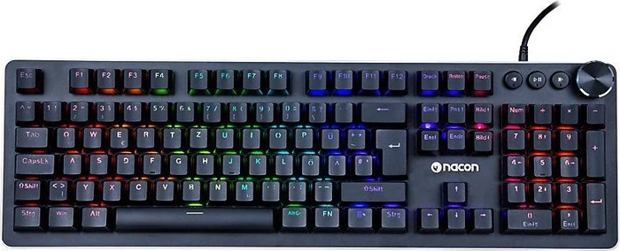 Nacon CL-520 Mechanical Keyboard, LEDs RGB, schwarz, Outemu Red, USB, DE