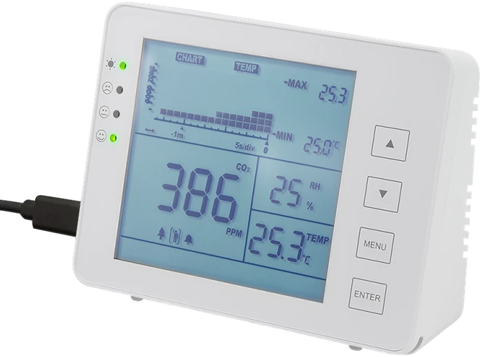LogiLink Indoor Air Quality Monitor CO2 Alarm, CO2-Luftmessgerät