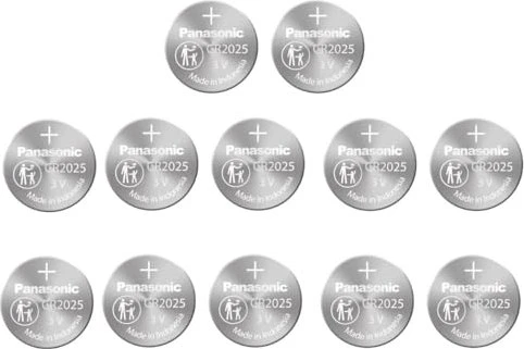 Panasonic CR2025, 12er-Pack