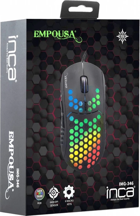 Inca IMG-346 Empousa RGB Gaming Mouse, USB