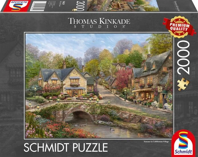 Schmidt Spiele Thomas Kinkade Sommer in Cobblestone Village