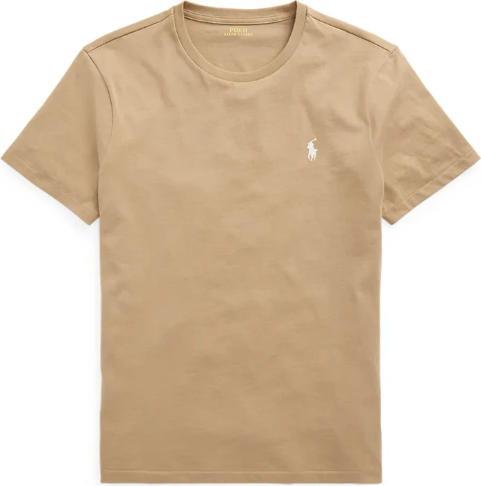 Ralph Lauren Label-Stitching T-Shirt kurzarm camel (Herren)