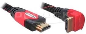 DeLOCK High Speed mit Ethernet HDMI 1.4 Kabel und 90°-Stecker, 5m