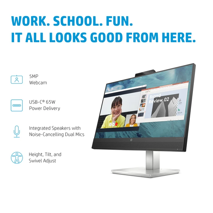 HP E24m G4, 5 Jahre Garantie, 23.8"