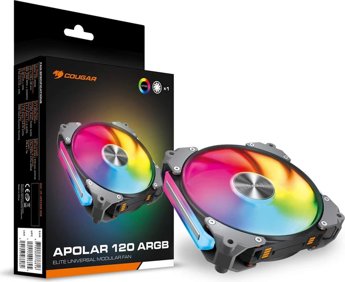 Cougar Apolar 120 ARGB, schwarz, 120mm
