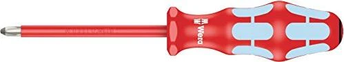 Wera Kraftform Edelstahl VDE 3165 i PZ Pozidriv Schraubendreher, PZ1x80mm
