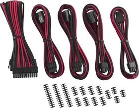 CableMod Classic ModMesh Cable Extension Kit, 8+6 Series, schwarz/rot