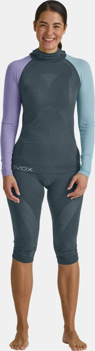Ortovox 120 Comp Light Hoody Funktionsshirt langarm dark arctic grey (Damen)