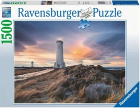 Ravensburger Puzzle Magische Stimmung über dem Leuchtturm von Akranes, Island