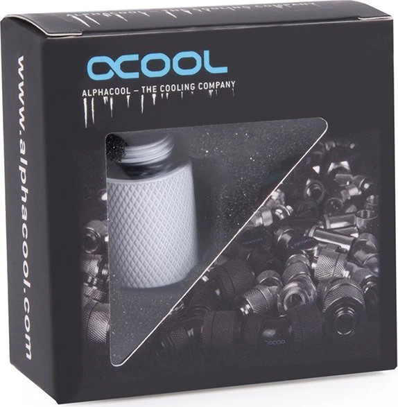 Alphacool Eiszapfen Verlängerung G1/4" auf G1/4", 20mm, white
