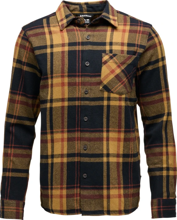 Black Diamond Project Flannel Hemd langarm black/flax plaid (Herren)